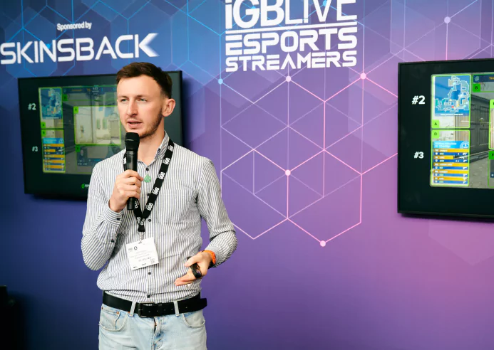 photo with team members