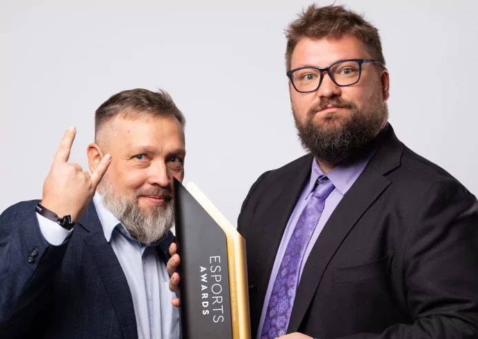 photo with team members